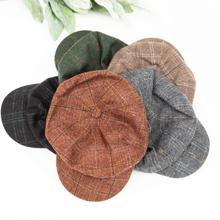 Tweed Newsboy Hats