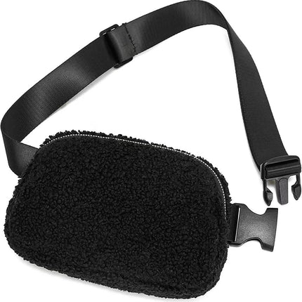 Lola Boucle Sherpa Sling Crossbody Belt Bum Fanny Waist Bag