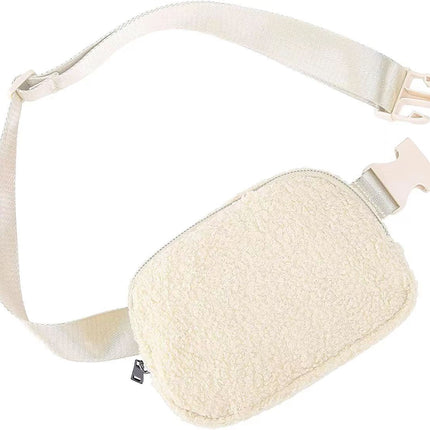 Lola Boucle Sherpa Sling Crossbody Belt Bum Fanny Waist Bag
