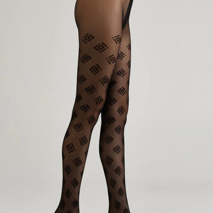 Conte Ingrid 20 Den - Fantasy Women's Tights with geometric pattern (23S-73SP)
