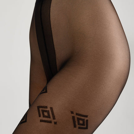 Conte Ingrid 20 Den - Fantasy Women's Tights with geometric pattern (23S-73SP)