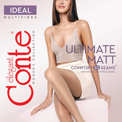 Conte Ideal 40 Den - Classic Women's Tights with a Reinforced Shorts (16С-30СП)