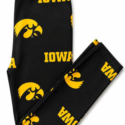 Iowa Black Tigerhawk Leggings