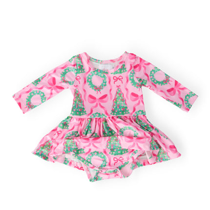 Jingle Bows L/S Twirl Bodysuit