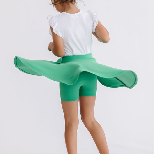 Kelly Green Twirl Skort - Dashing Nova