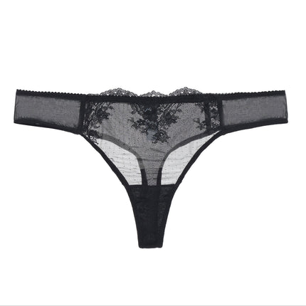 Kim Stretch Lace & Mesh Thong