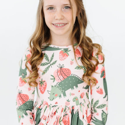 Hear Me Roar 3/4 Sleeve Pocket Twirl Dress