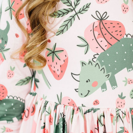 Hear Me Roar 3/4 Sleeve Pocket Twirl Dress