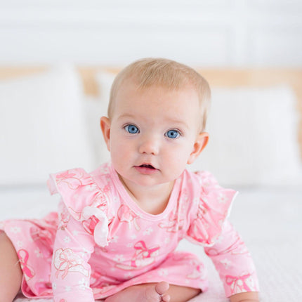 Howdy 3/4 Sleeve Flutter Twirl Bodysuit