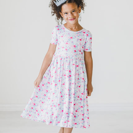 Mermaid Scales S/S Pocket Twirl Dress
