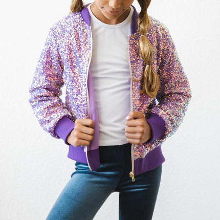 Purple Sequin Jacket