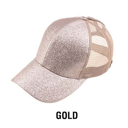 C.C Glitter Messy Bun Hats