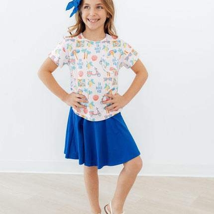La Dolce Vita Ruffle Pocket Tee