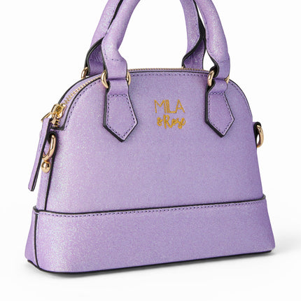 Lavender Glitter Girl's Crossbody Purse
