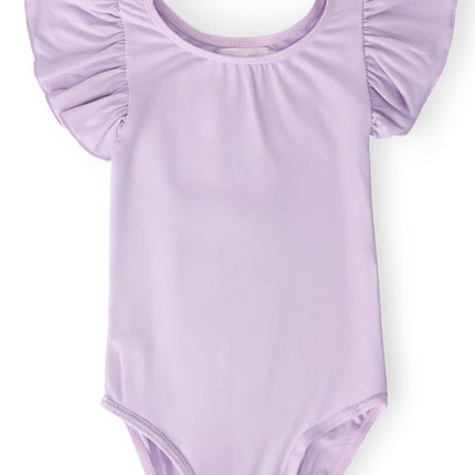 Lavender S/S Flutter Sleeve Leotard
