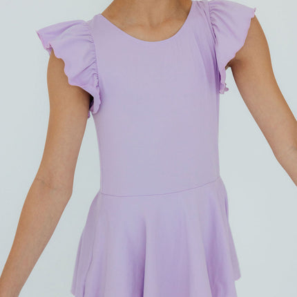 Lavender S/S Twirl Leotard