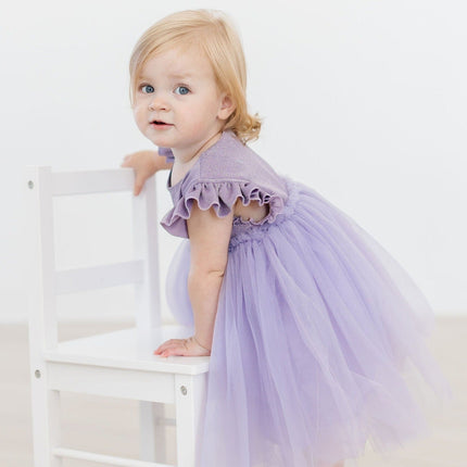 Lavender Shimmer Tutu Dress