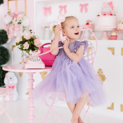 Lavender Shimmer Tutu Dress