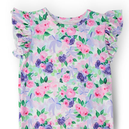 Lavender Love S/S Ruffle Tee
