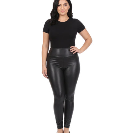 Sakkas Matte Liquid High Waist Stretch Leggings - Made in USA