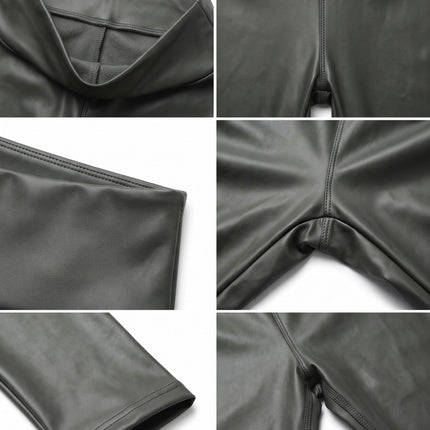 Sakkas Matte Liquid High Waist Stretch Leggings - Made in USA