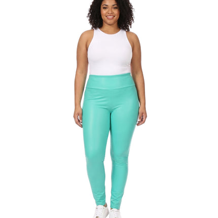 Sakkas Matte Liquid High Waist Stretch Leggings - Made in USA