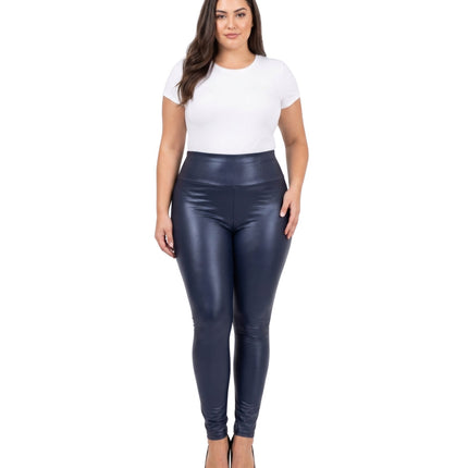 Sakkas Matte Liquid High Waist Stretch Leggings - Made in USA