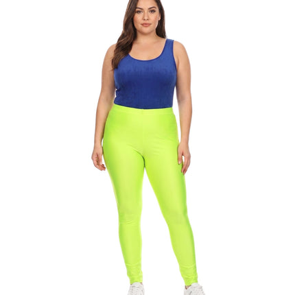 Sakkas Matte Liquid High Waist Stretch Leggings - Made in USA