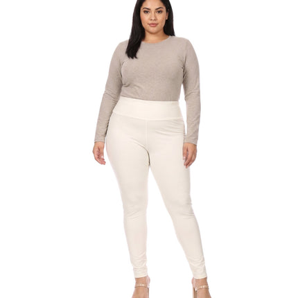 Sakkas Matte Liquid High Waist Stretch Leggings - Made in USA