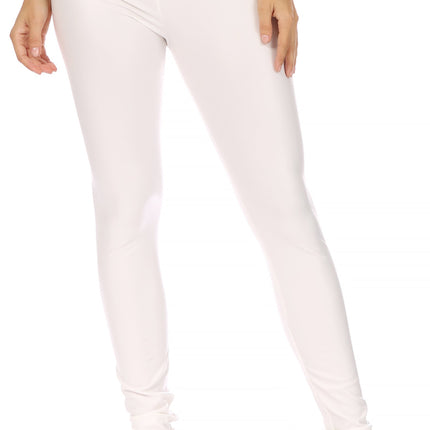 Sakkas Matte Liquid High Waist Stretch Leggings - Made in USA