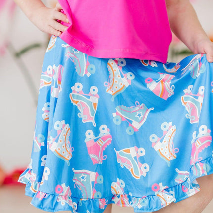 Let the Good Times Roll Ruffle Twirl Skort