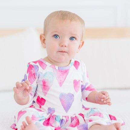 Light Hearted 3/4 Sleeve Twirl Bodysuit