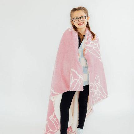 Light Pink Cowgirl Cozy Blanket