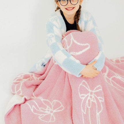 Light Pink Cowgirl Cozy Blanket