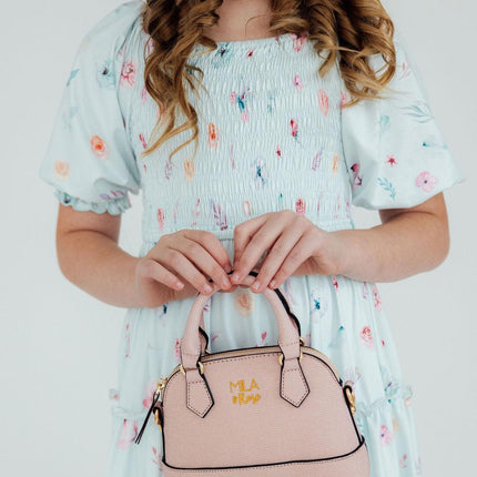 Light Pink Shimmer Girl's Crossbody Purse