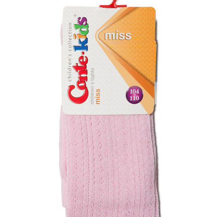 #7С-80СП(270) - Miss Conte-Kids Openwork Cotton Tights For Girls 2yr.-4yr.