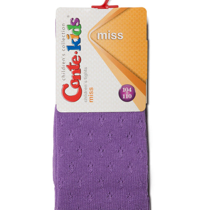 #7С-80СП(404) - Miss Conte-Kids Openwork Cotton Tights For Girls 2yr.-4yr.