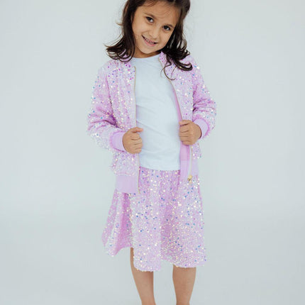 Lilac Velvet Sequin Jacket
