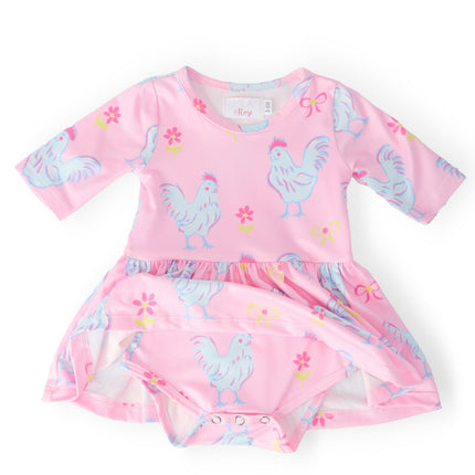 Little Miss Chickie 3/4 Twirl Bodysuit