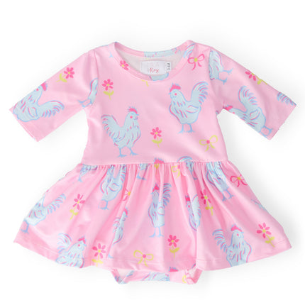 Little Miss Chickie 3/4 Twirl Bodysuit