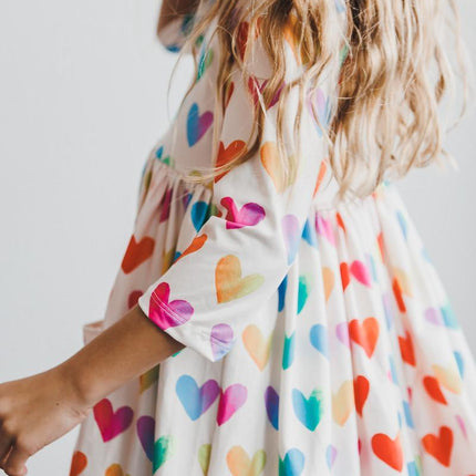 Lotta Love 3/4 Sleeve Pocket Twirl Dress