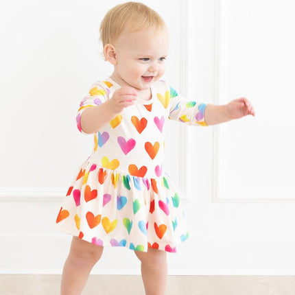 Lotta Love 3/4 Sleeve Twirl Bodysuit