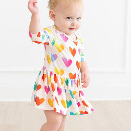 Lotta Love 3/4 Sleeve Twirl Bodysuit