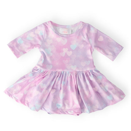 Love Story 3/4 Sleeve Twirl Bodysuit