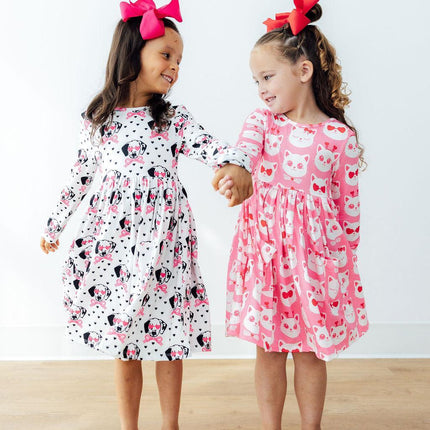 Love You Spots L/S Pocket Twirl Dress