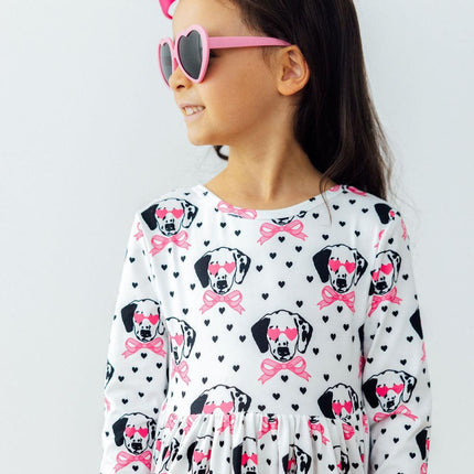 Love You Spots L/S Pocket Twirl Dress