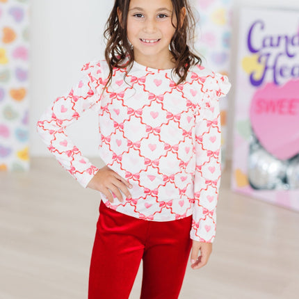 Lovebug L/S Ruffle Tee