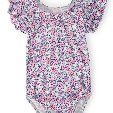 Lovely Lavender S/S Flutter Sleeve Leotard