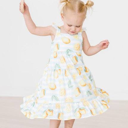 Lovely Lemons Ruffle Maxi Dress