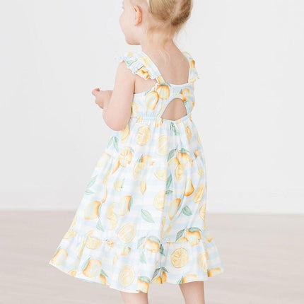 Lovely Lemons Ruffle Maxi Dress